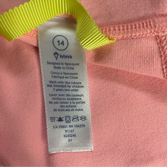 Ivivva Full Zip Hoodie Pink Size 14 - Picture 9 of 9